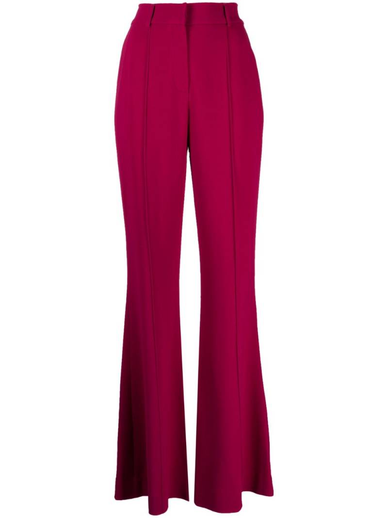 Elie Saab Cady mid-rise flared trousers - Purple von Elie Saab