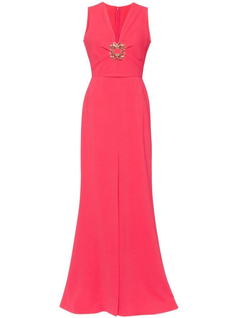 Elie Saab V-neck long dress - Pink von Elie Saab