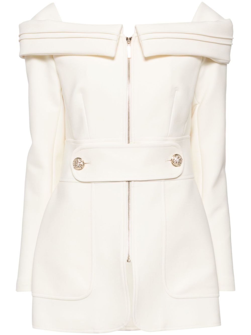 Elie Saab crepe jacket - Neutrals von Elie Saab