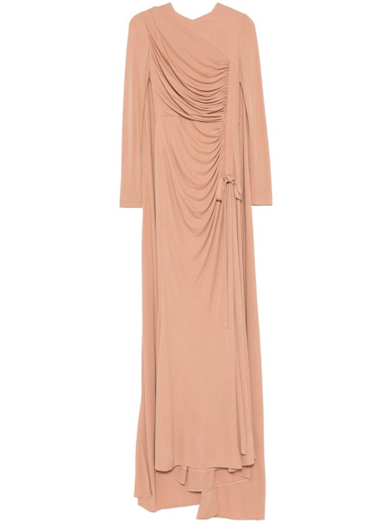 Elie Saab draped-detail gown - Neutrals von Elie Saab