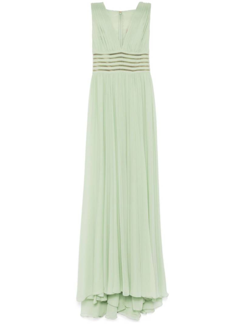 Elie Saab draped silk dress - Green von Elie Saab