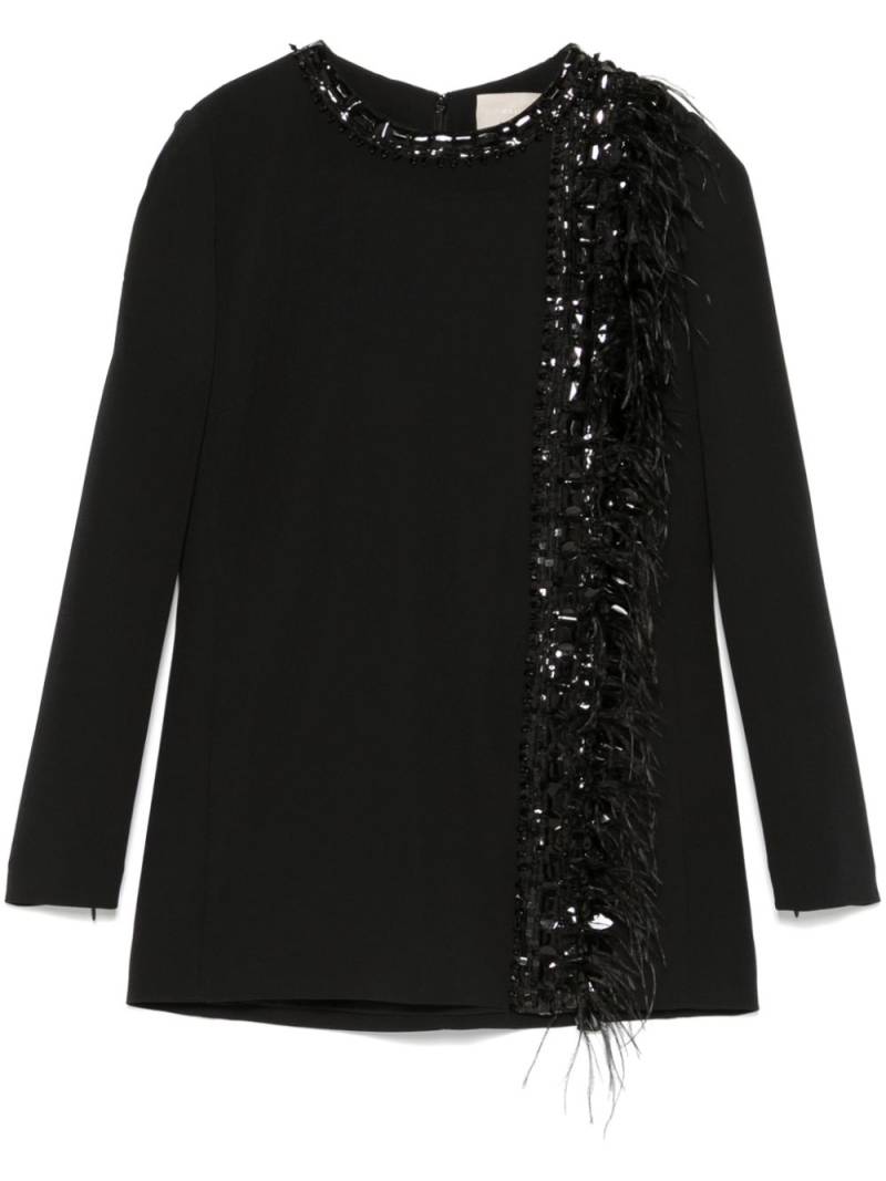 Elie Saab embroidered cady blouse - Black von Elie Saab