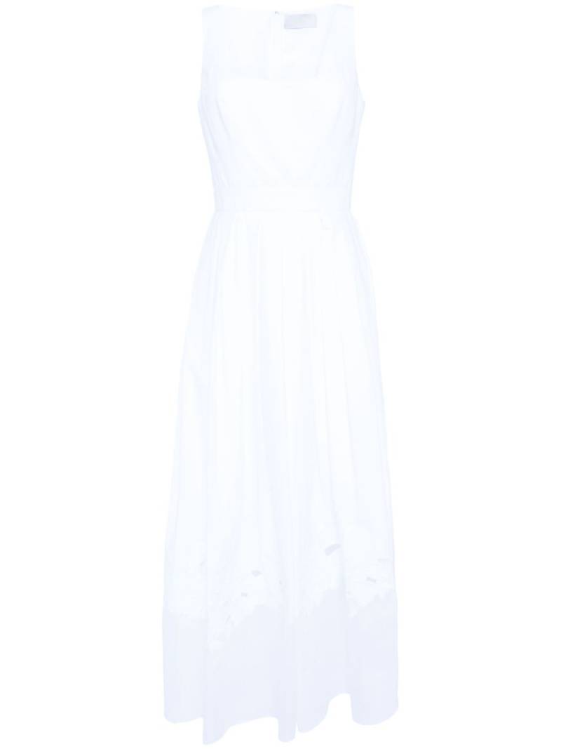 Elie Saab embroidered pleated dress - White von Elie Saab