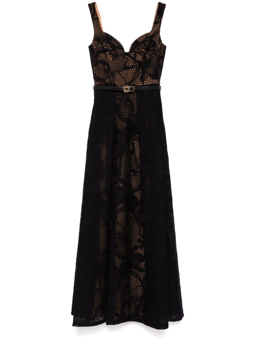 Elie Saab embroidered tulle dress - Black von Elie Saab