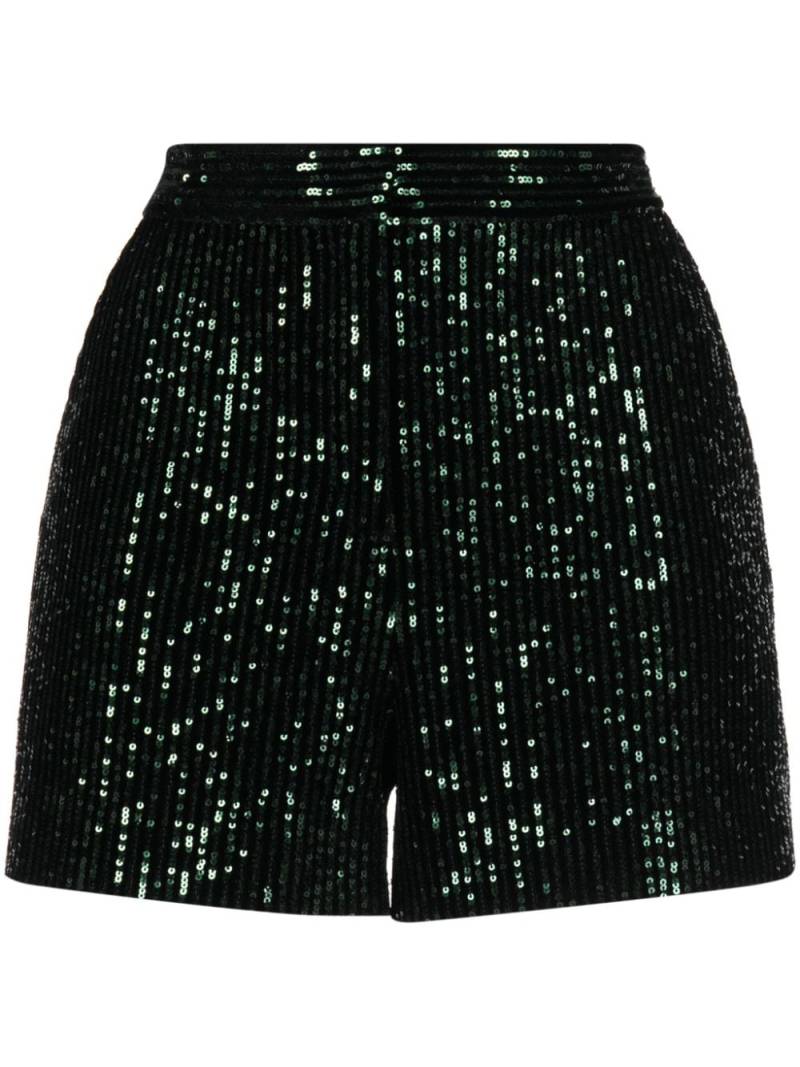 Elie Saab high-waist sequinned shorts - Black von Elie Saab