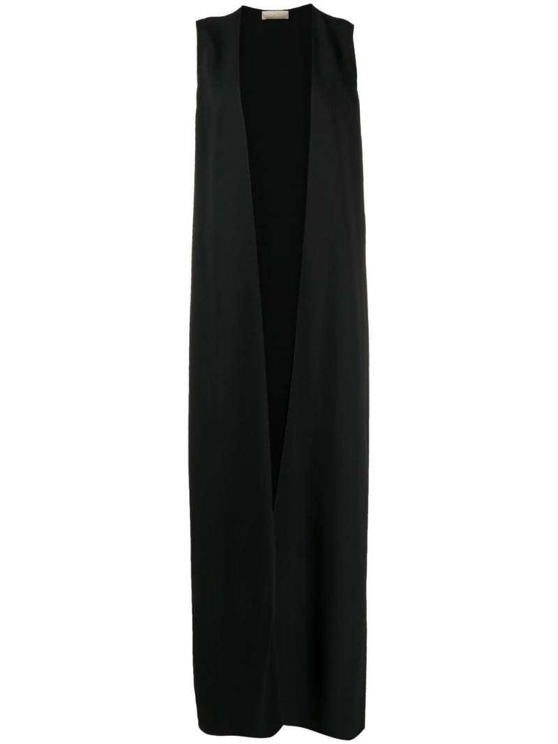 Elie Saab maxi open-front gilet - Black von Elie Saab