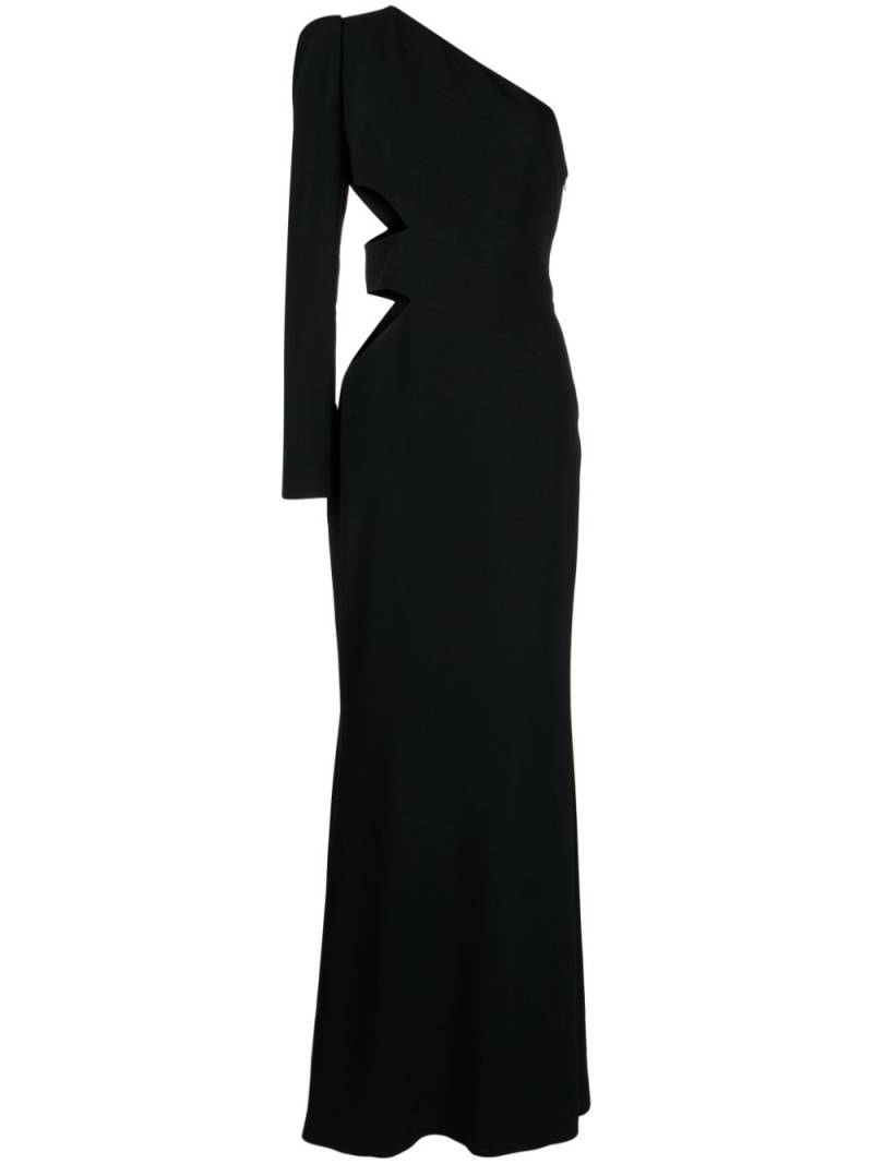 Elie Saab one-shoulder cut-out maxi dress - Black von Elie Saab