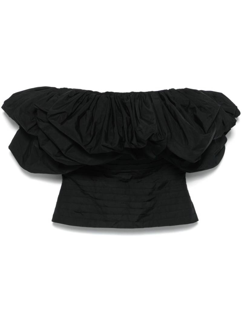 Elie Saab taffeta blouse - Black von Elie Saab