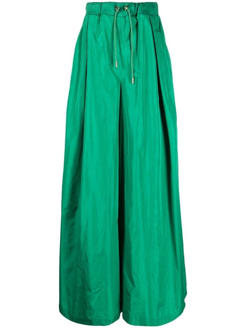 Elie Saab taffeta wide-leg trousers - Green von Elie Saab