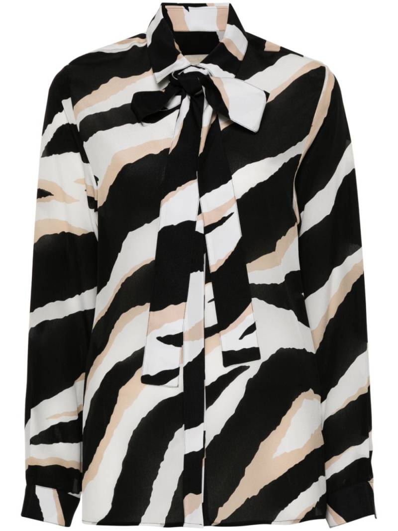 Elie Saab zebra shirt - White von Elie Saab