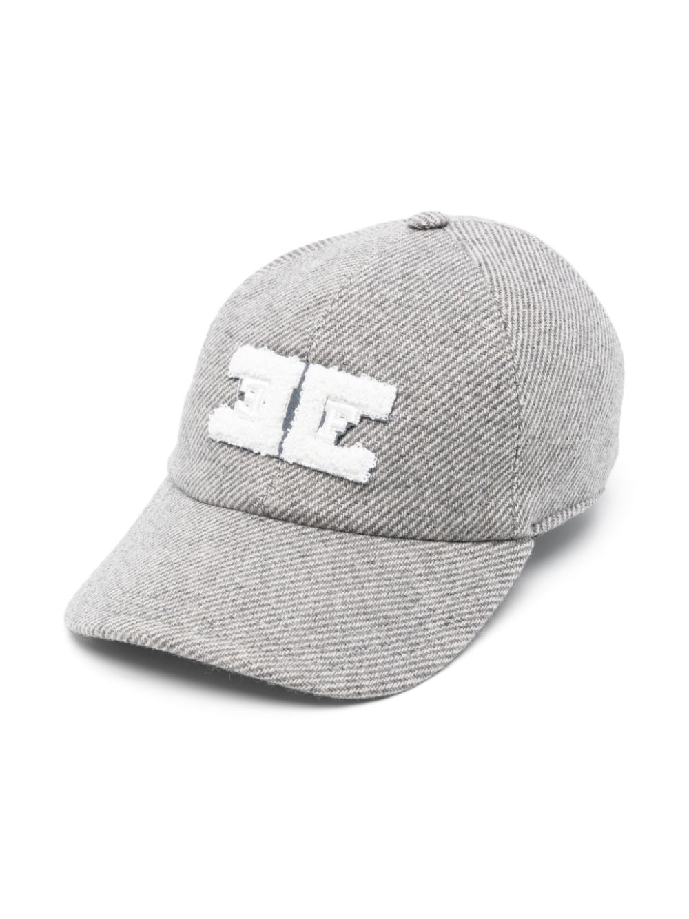 Elisabetta Franchi La Mia Bambina chenille-logo cap - Grey von Elisabetta Franchi La Mia Bambina