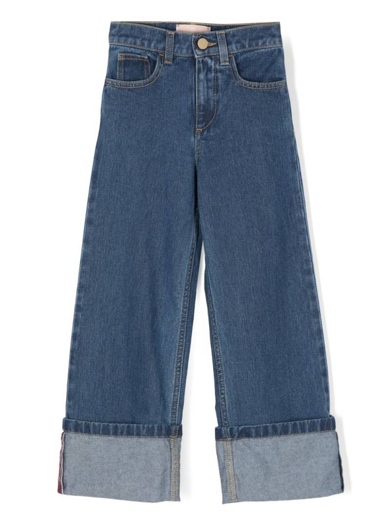 Elisabetta Franchi La Mia Bambina cotton jeans - Blue von Elisabetta Franchi La Mia Bambina