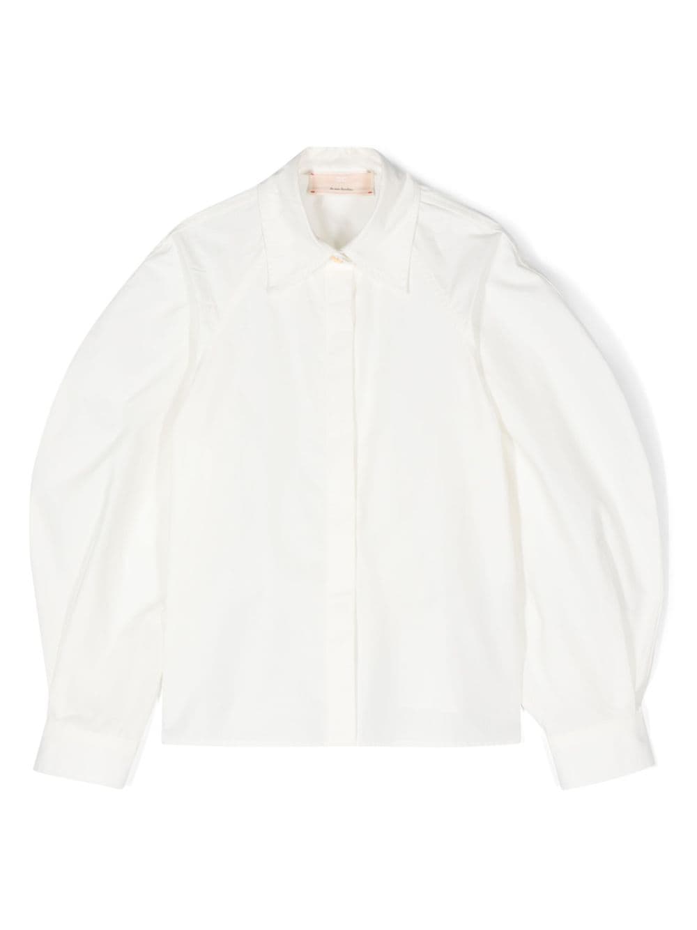 Elisabetta Franchi La Mia Bambina cotton shirt - Neutrals von Elisabetta Franchi La Mia Bambina