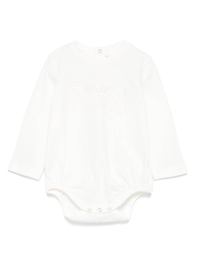 Elisabetta Franchi La Mia Bambina embroidered-logo body - White von Elisabetta Franchi La Mia Bambina