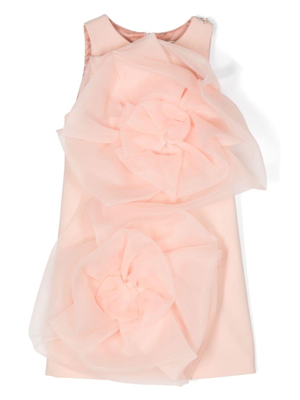 Elisabetta Franchi La Mia Bambina floral-appliqué mini dress - Pink von Elisabetta Franchi La Mia Bambina