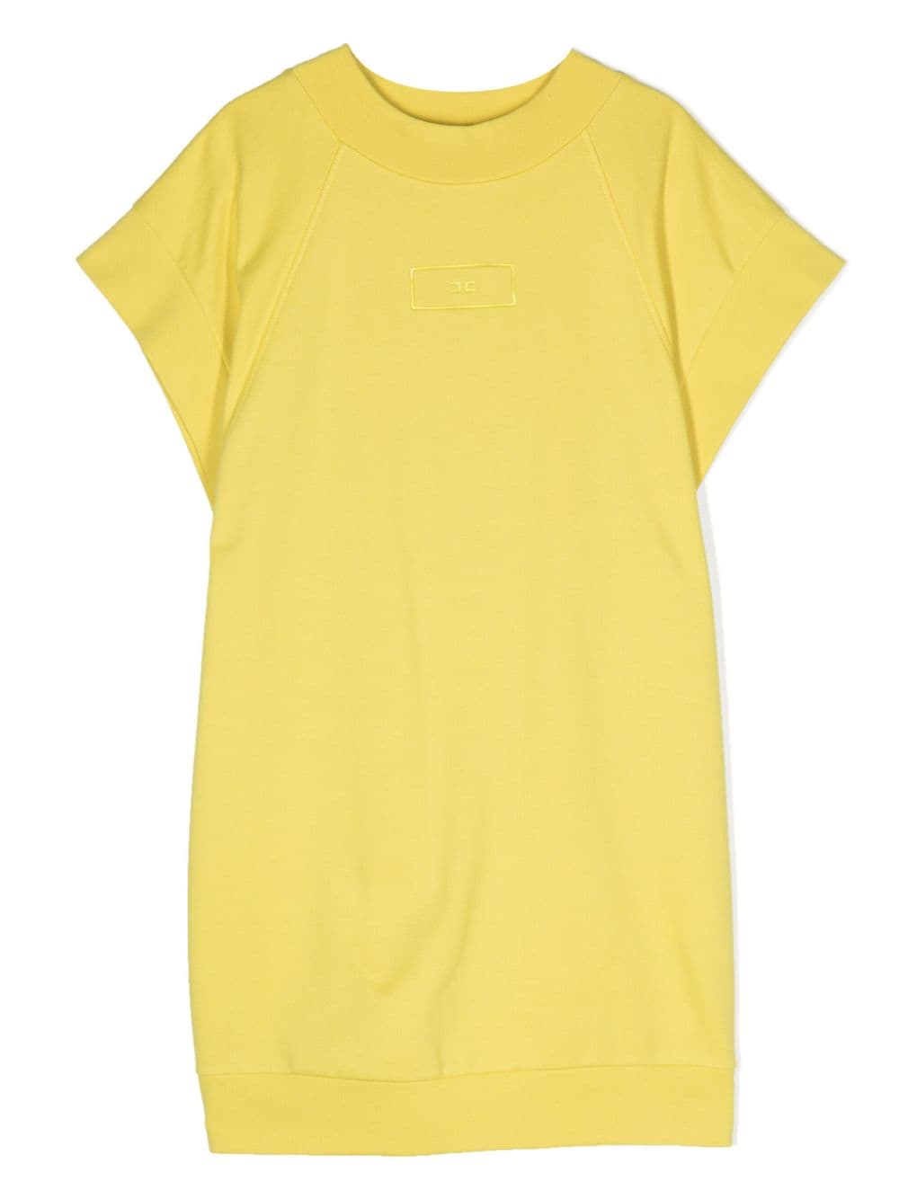 Elisabetta Franchi La Mia Bambina logo-appliqué jersey dress - Yellow von Elisabetta Franchi La Mia Bambina