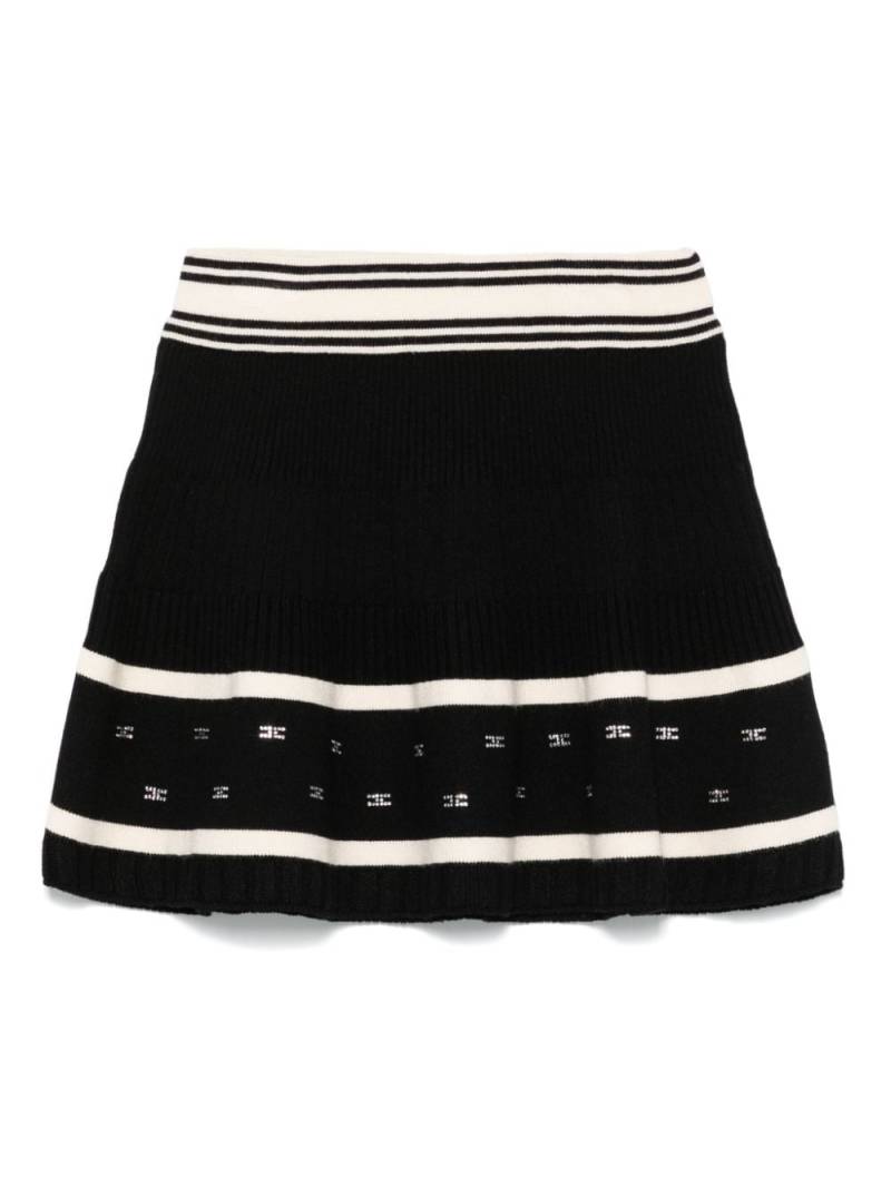 Elisabetta Franchi La Mia Bambina logo-embellished mini skirt - Black von Elisabetta Franchi La Mia Bambina