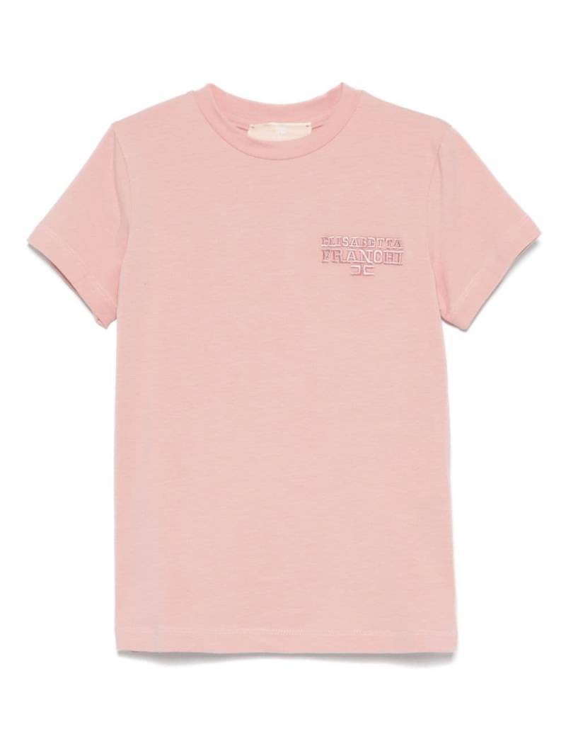 Elisabetta Franchi La Mia Bambina logo-embroidered T-shirt - Pink von Elisabetta Franchi La Mia Bambina