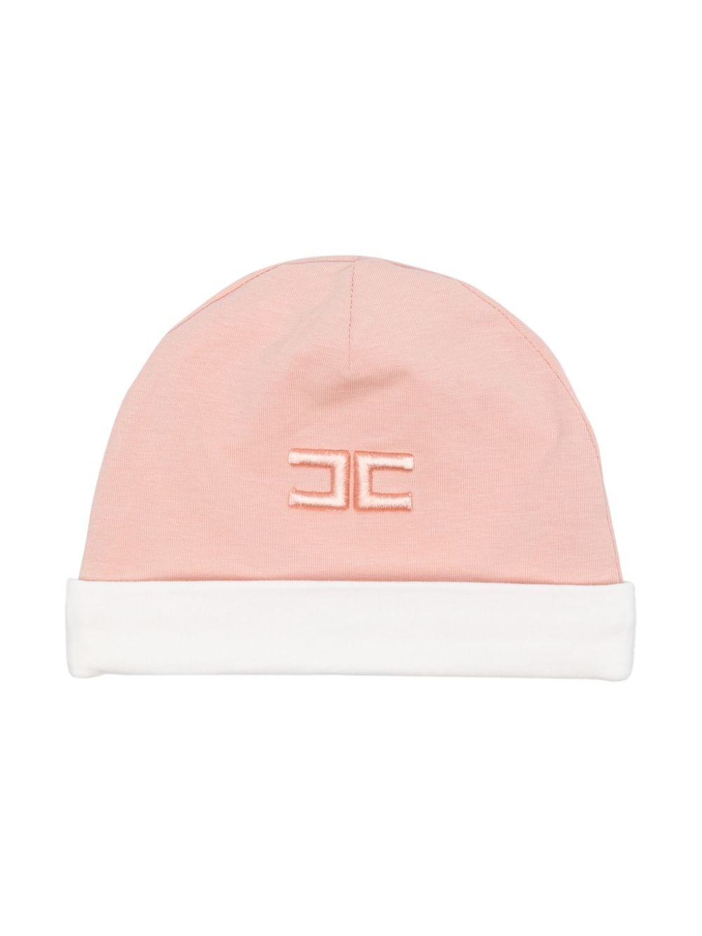 Elisabetta Franchi La Mia Bambina logo-embroidered beanie hat - Pink von Elisabetta Franchi La Mia Bambina