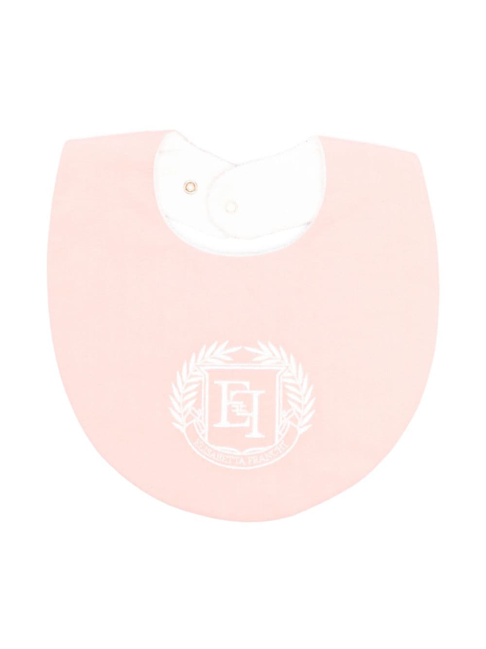 Elisabetta Franchi La Mia Bambina logo-embroidered bib - Pink von Elisabetta Franchi La Mia Bambina