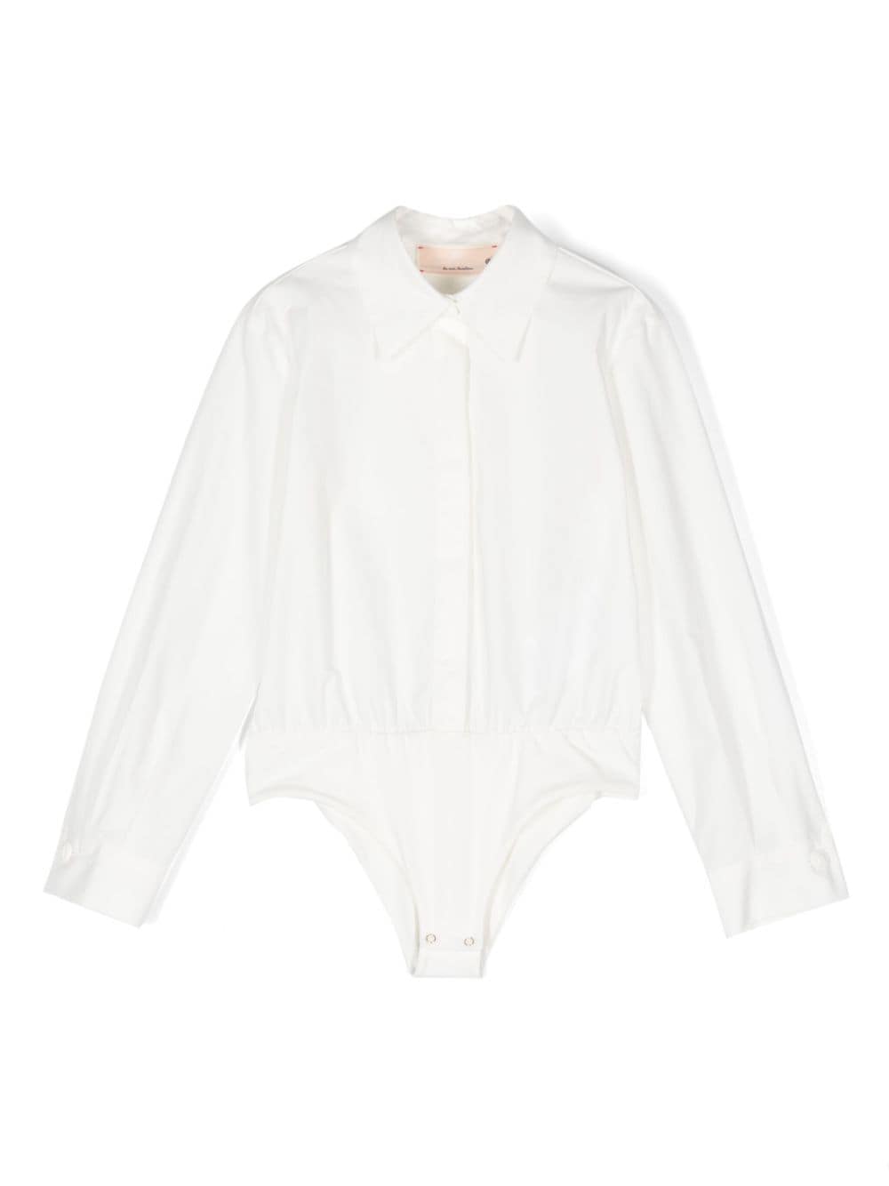 Elisabetta Franchi La Mia Bambina logo-embroidered bodysuit - White von Elisabetta Franchi La Mia Bambina