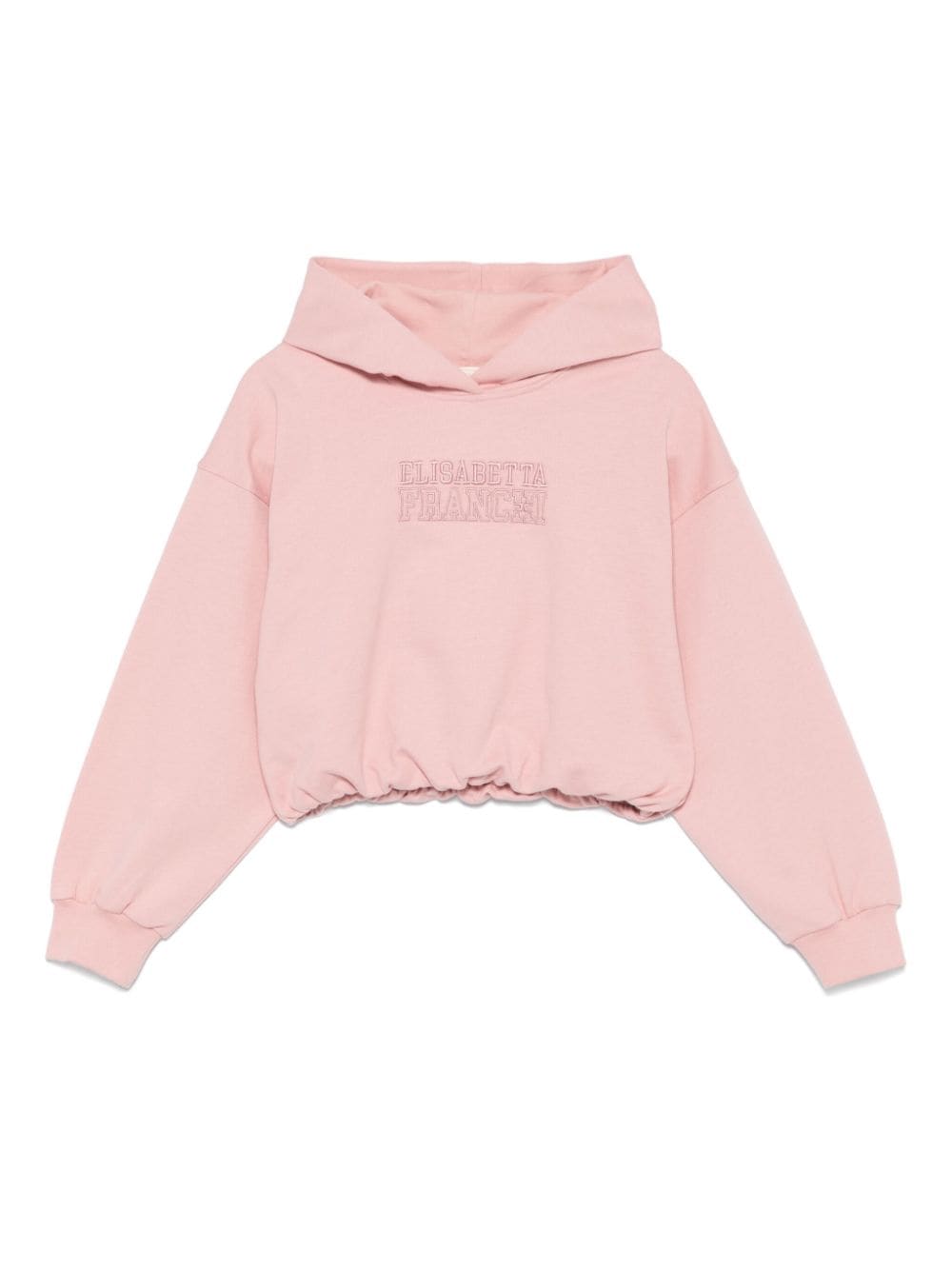 Elisabetta Franchi La Mia Bambina logo-embroidered hoodie - Pink von Elisabetta Franchi La Mia Bambina