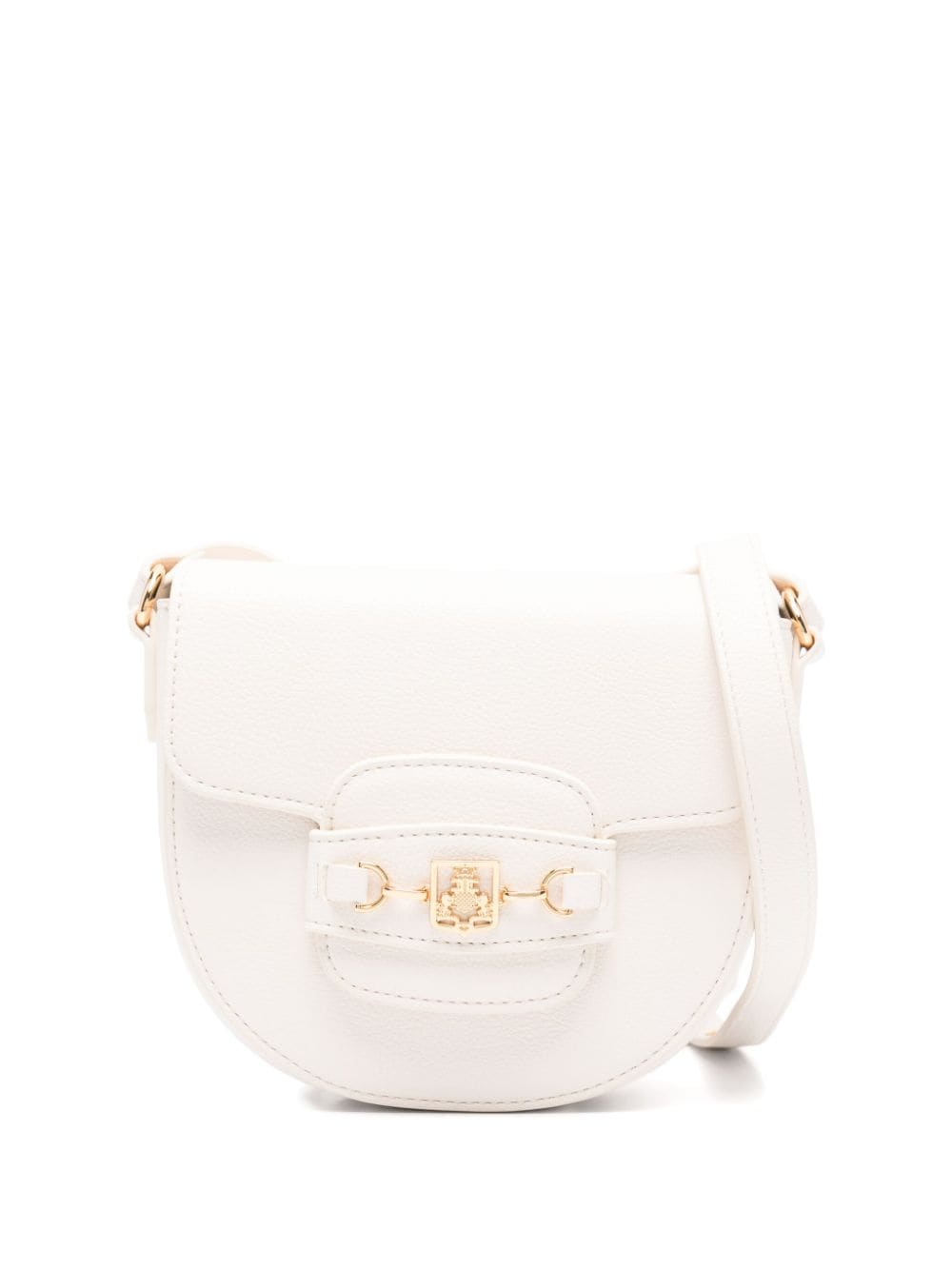 Elisabetta Franchi La Mia Bambina logo-horsebit cross body bag - Neutrals von Elisabetta Franchi La Mia Bambina