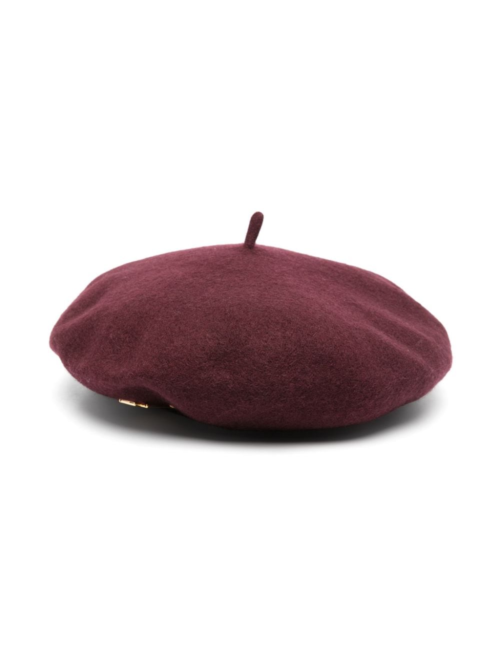 Elisabetta Franchi La Mia Bambina logo-plaque beret hat - Red von Elisabetta Franchi La Mia Bambina