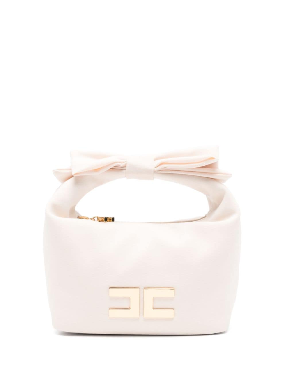 Elisabetta Franchi La Mia Bambina logo-plaque shoulder bag - Neutrals von Elisabetta Franchi La Mia Bambina