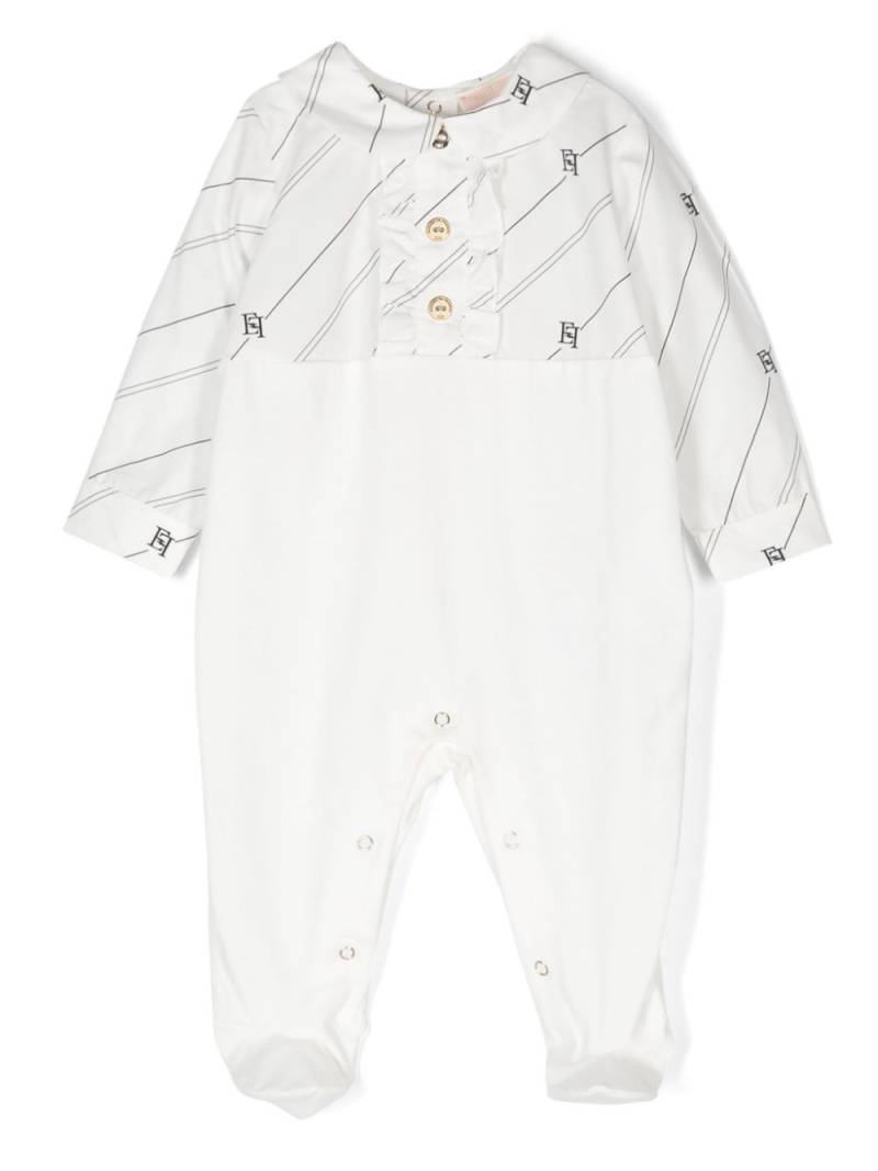 Elisabetta Franchi La Mia Bambina logo-print pyjamas - White von Elisabetta Franchi La Mia Bambina