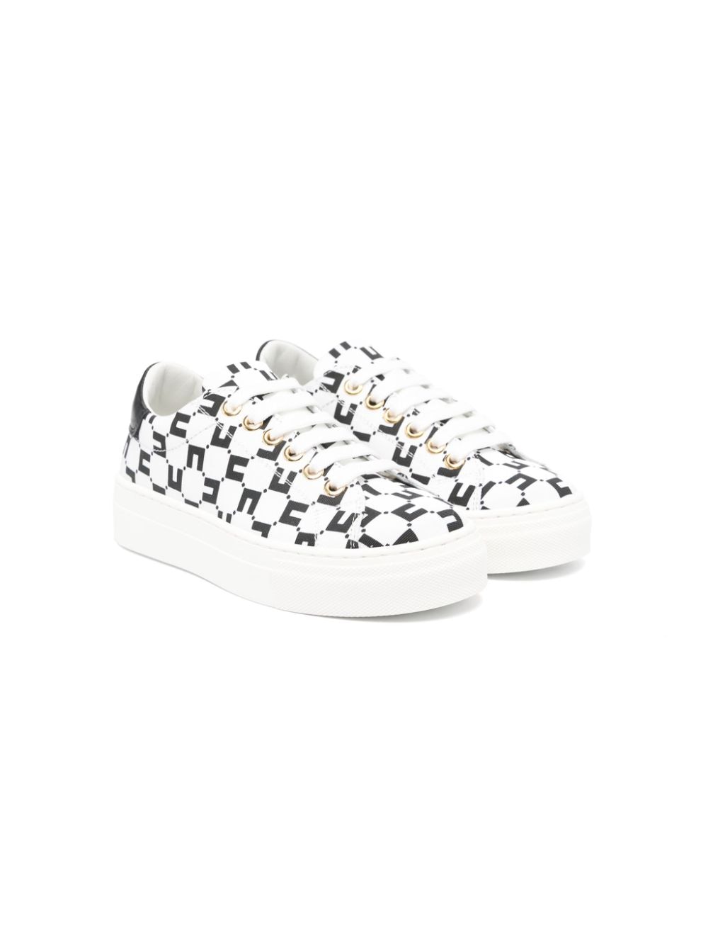 Elisabetta Franchi La Mia Bambina logo-print sneakers - Black von Elisabetta Franchi La Mia Bambina