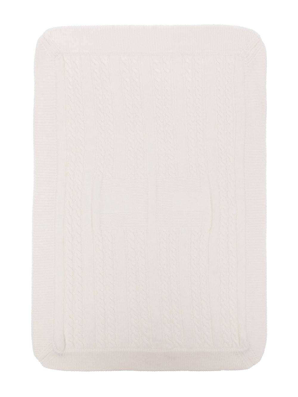 Elisabetta Franchi La Mia Bambina monogram blanket - White von Elisabetta Franchi La Mia Bambina