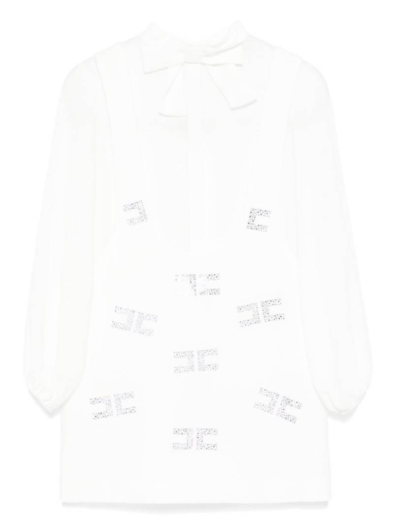 Elisabetta Franchi La Mia Bambina monogram dress and blouse - White von Elisabetta Franchi La Mia Bambina