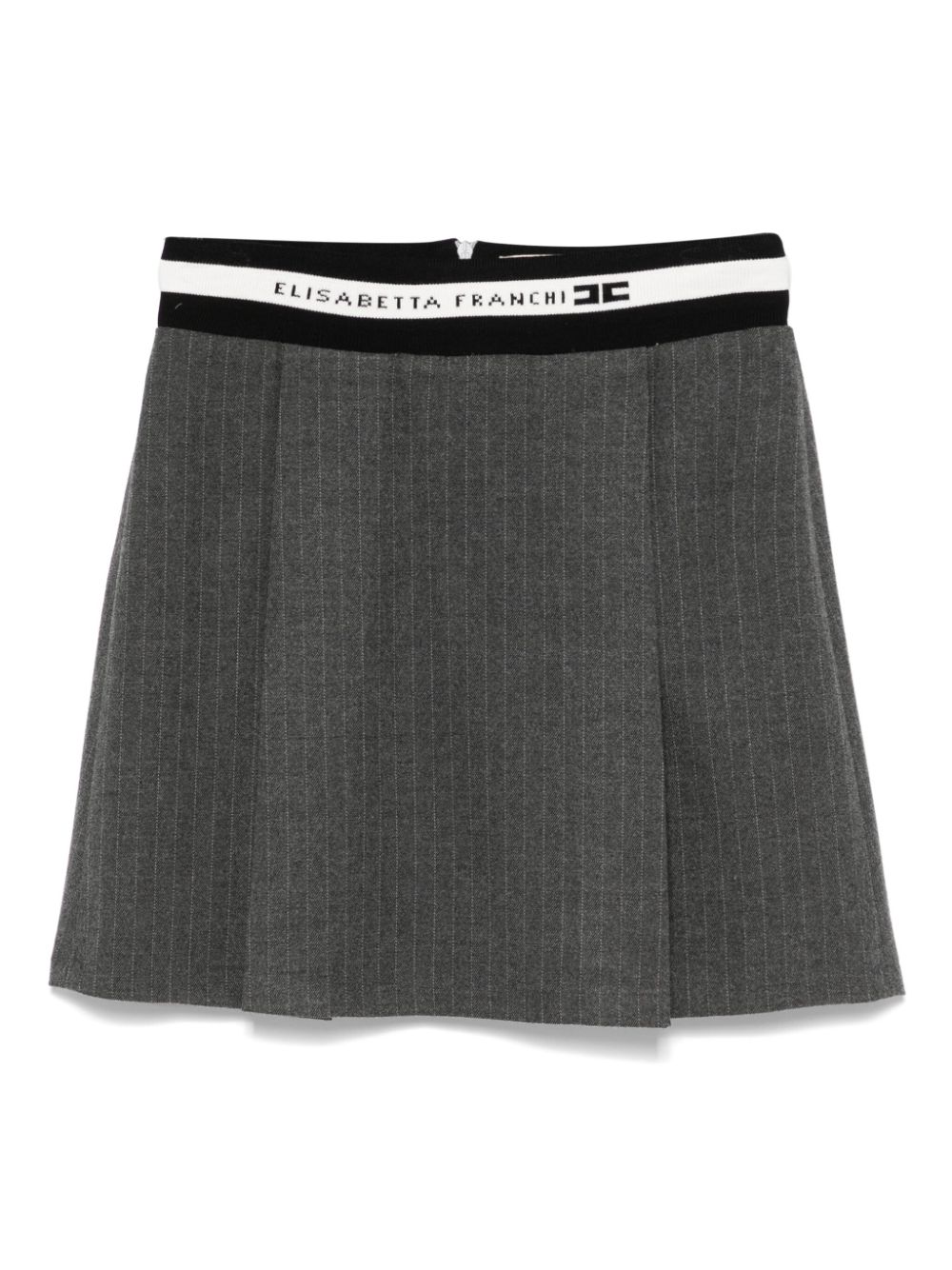 Elisabetta Franchi La Mia Bambina pinstriped skirt - Grey von Elisabetta Franchi La Mia Bambina