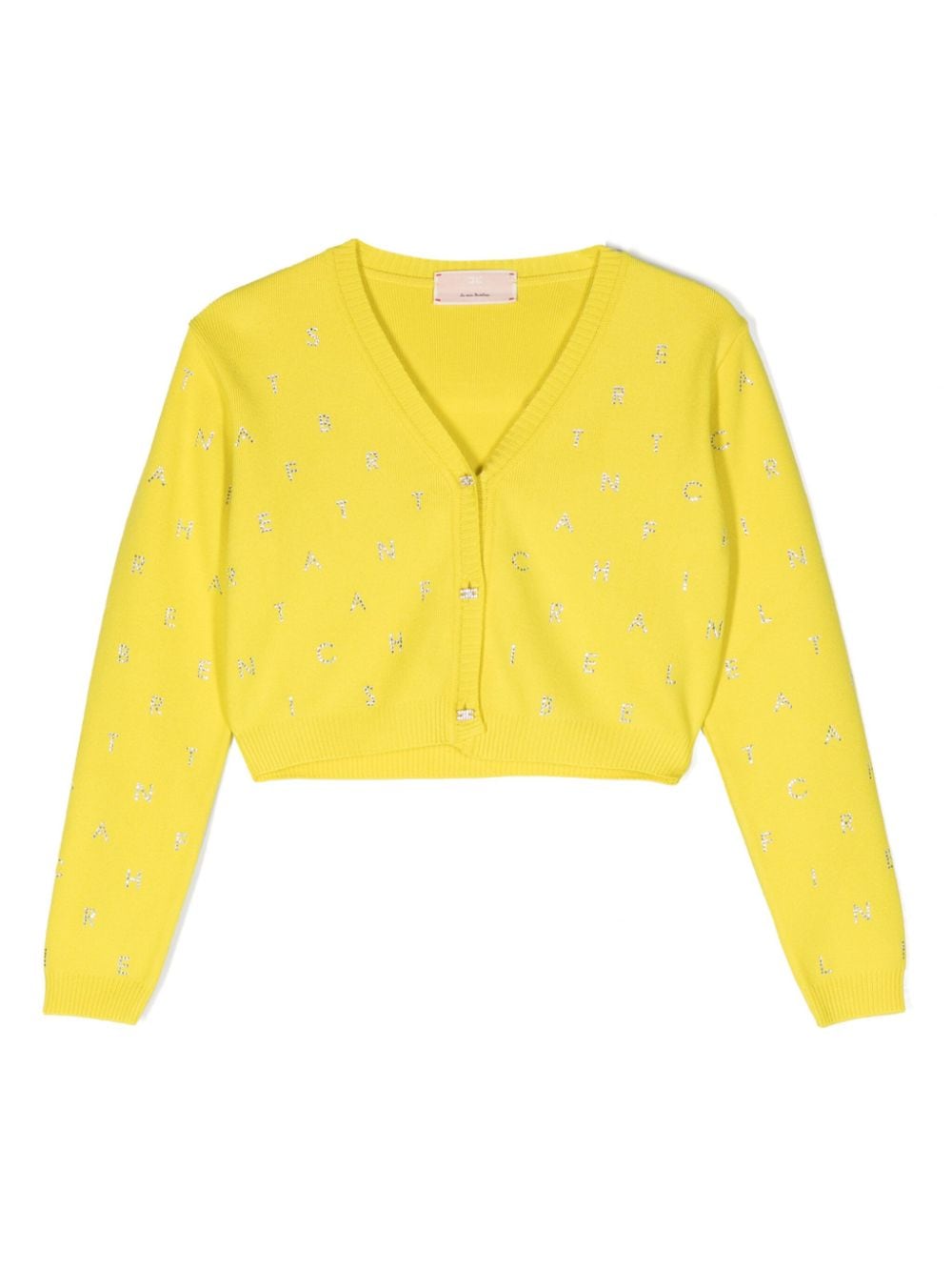 Elisabetta Franchi La Mia Bambina rhinestone-embellished fine-knit - Yellow von Elisabetta Franchi La Mia Bambina