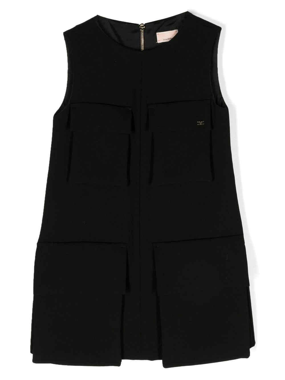 Elisabetta Franchi La Mia Bambina sleeveless cargo-pocket dress - Black von Elisabetta Franchi La Mia Bambina