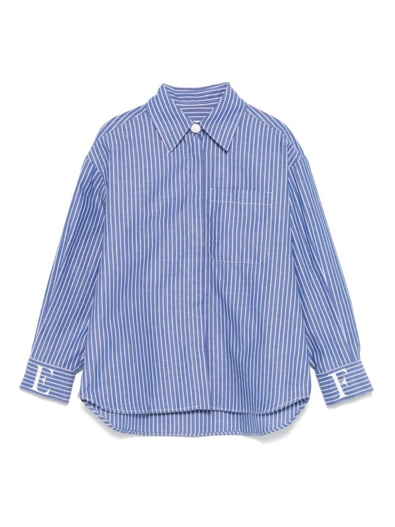 Elisabetta Franchi La Mia Bambina striped shirt - Blue von Elisabetta Franchi La Mia Bambina