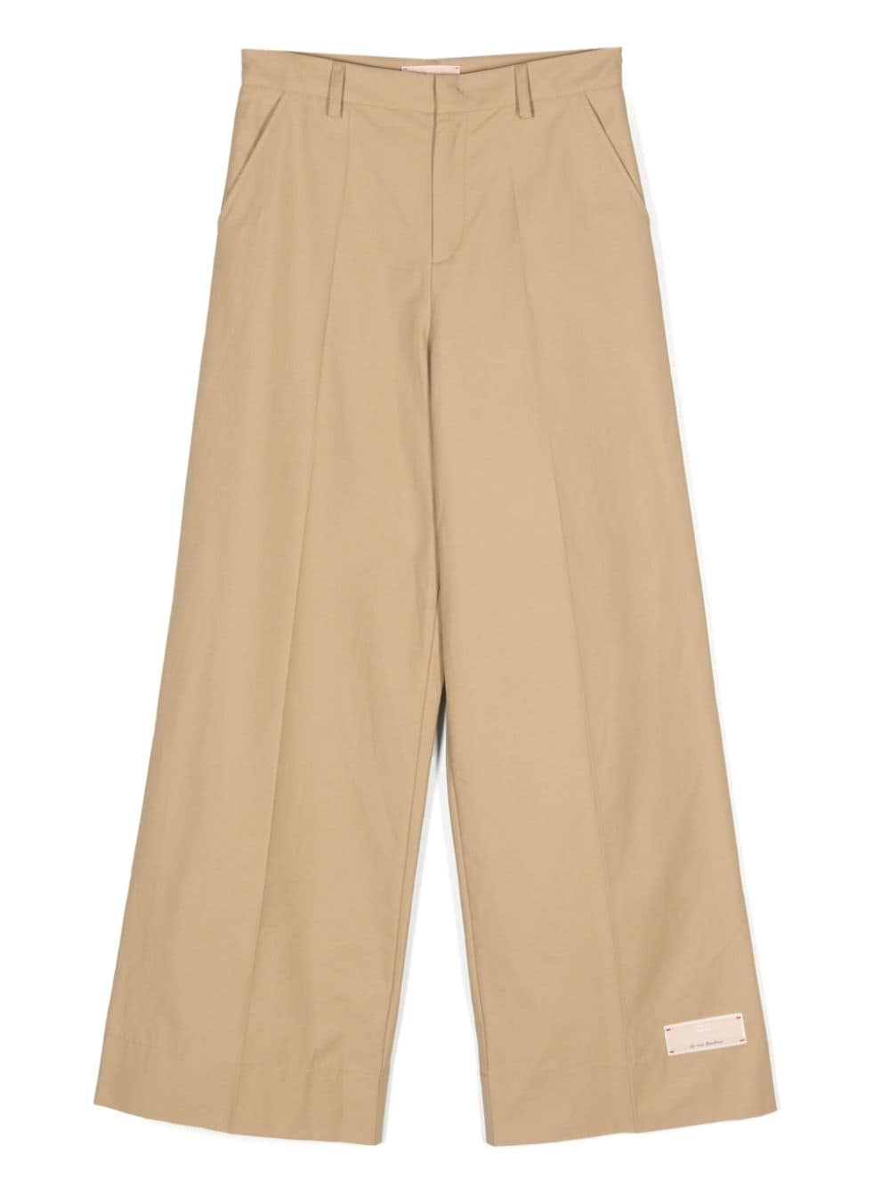 Elisabetta Franchi La Mia Bambina wide-leg tailored trousers - Neutrals von Elisabetta Franchi La Mia Bambina