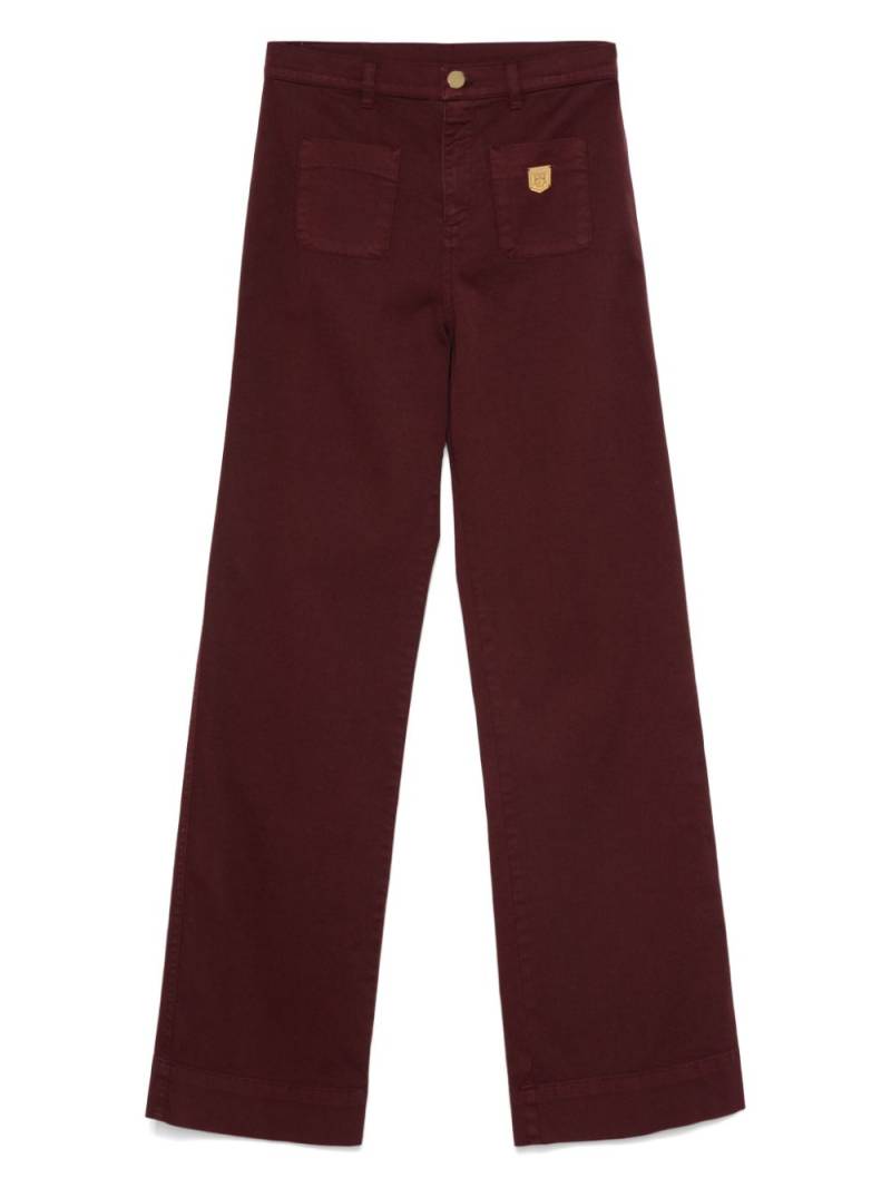 Elisabetta Franchi La Mia Bambina wide-leg trousers - Red von Elisabetta Franchi La Mia Bambina