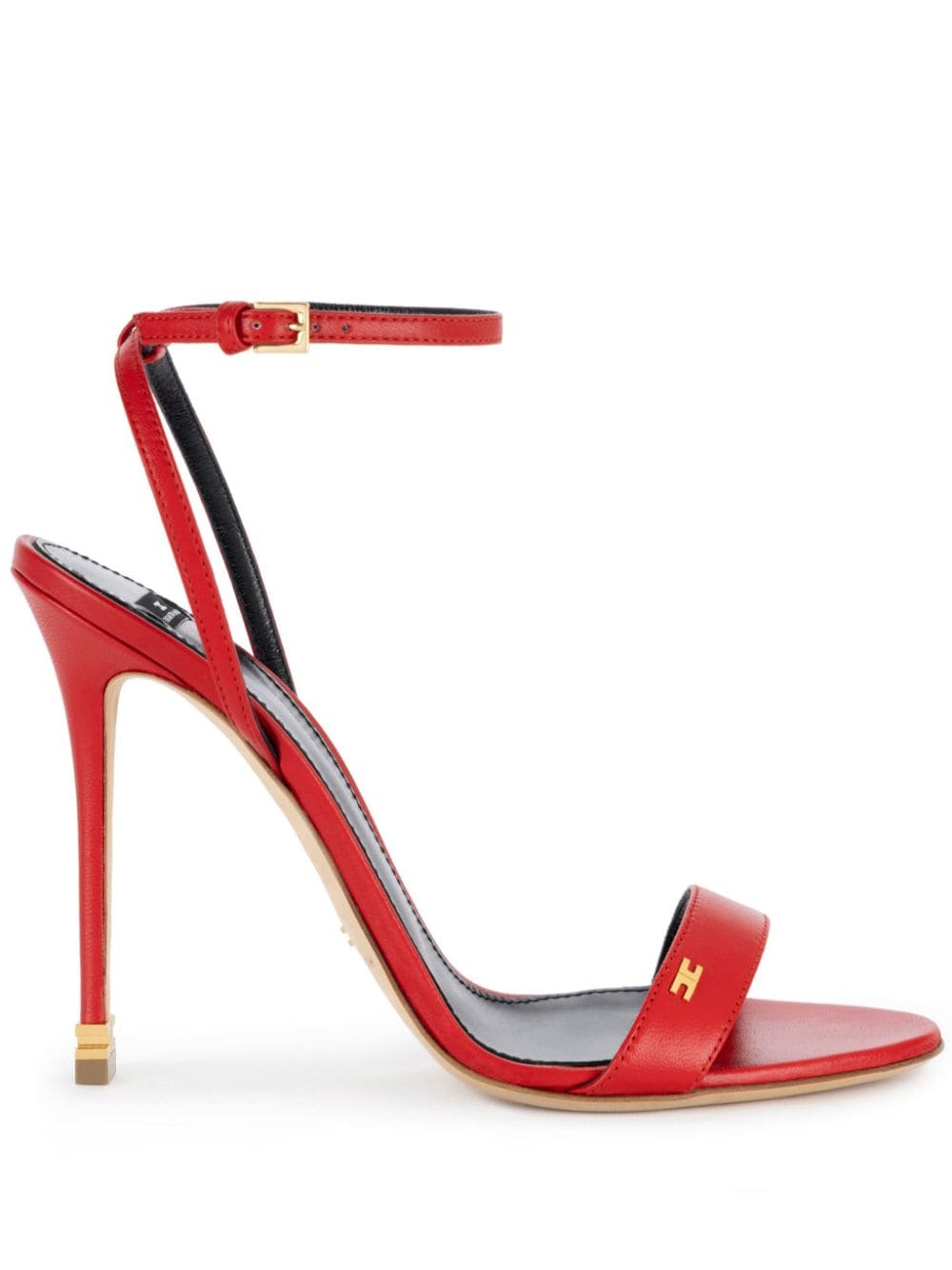 Elisabetta Franchi 105mm Étoile Nappa leather sandals - Red von Elisabetta Franchi