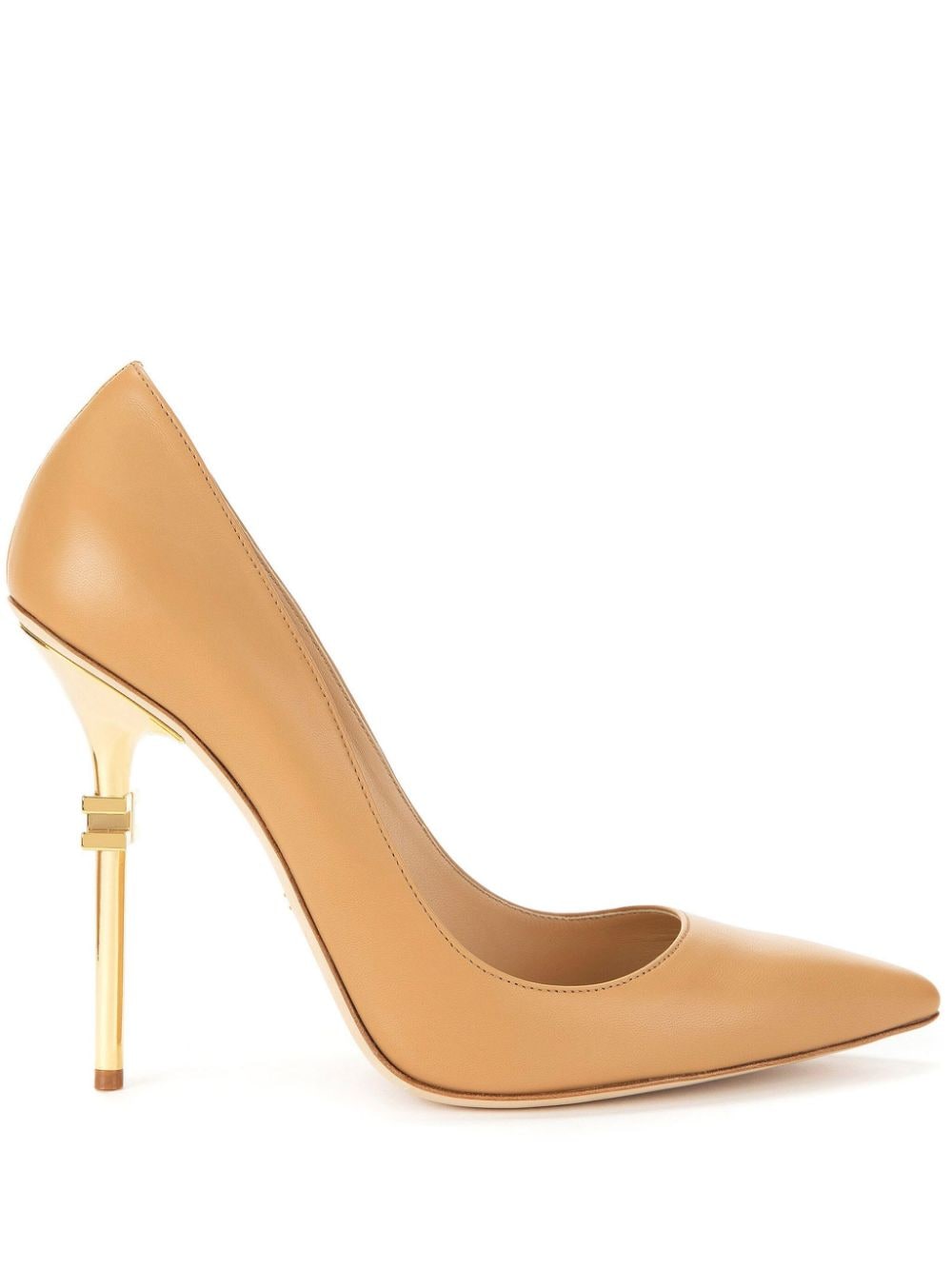 Elisabetta Franchi 110mm branded-heel pumps - Brown von Elisabetta Franchi