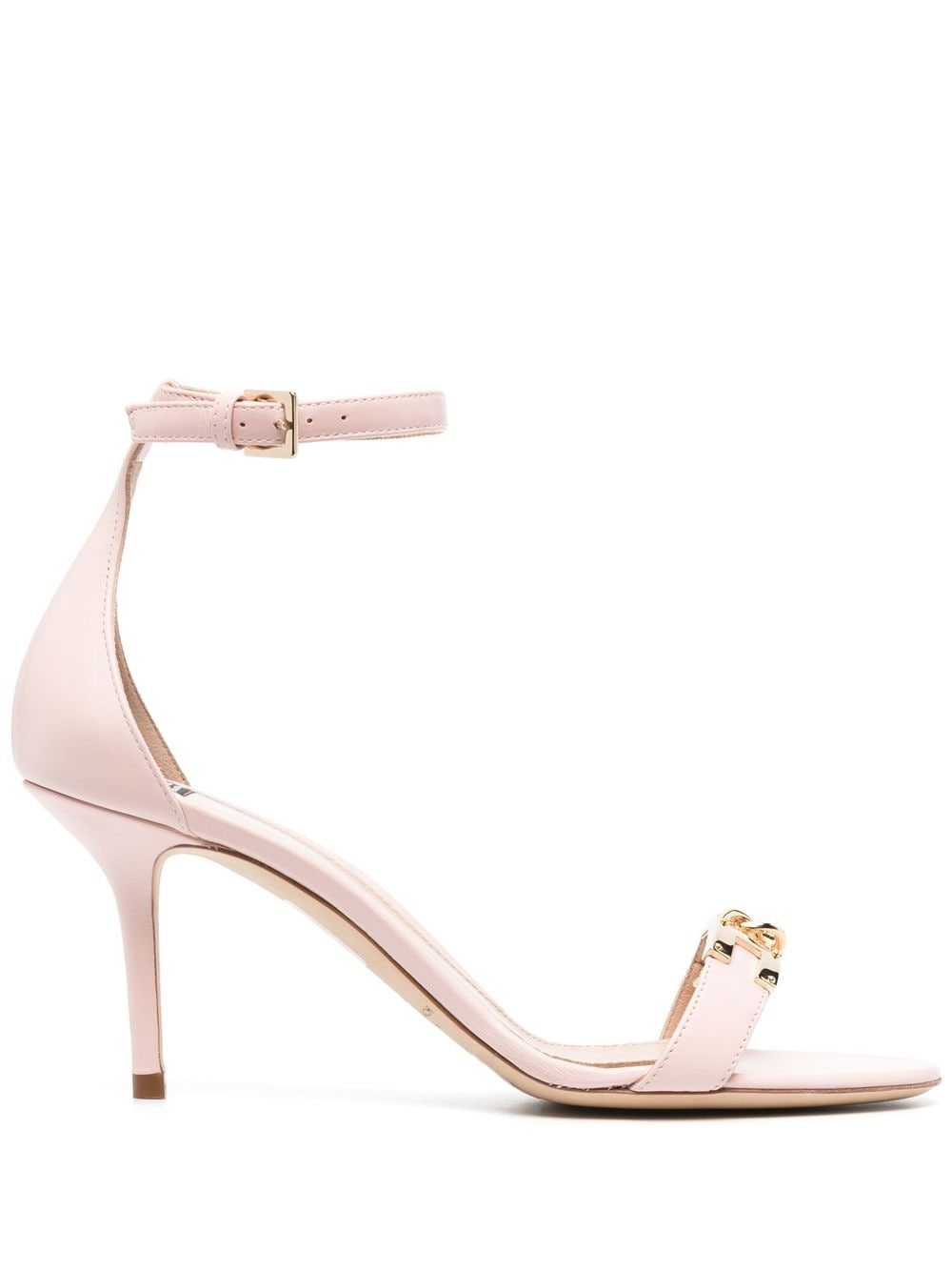 Elisabetta Franchi 85mm chain-trim leather sandals - Pink von Elisabetta Franchi