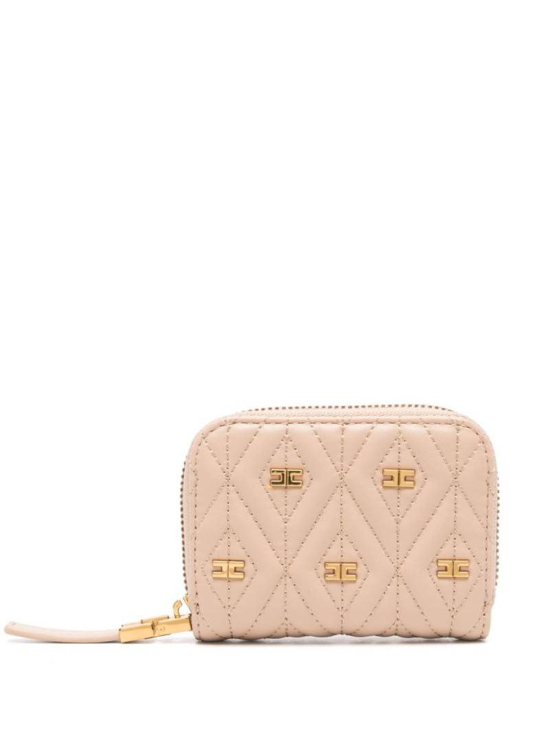 Elisabetta Franchi Étoile quilted wallet - Neutrals von Elisabetta Franchi