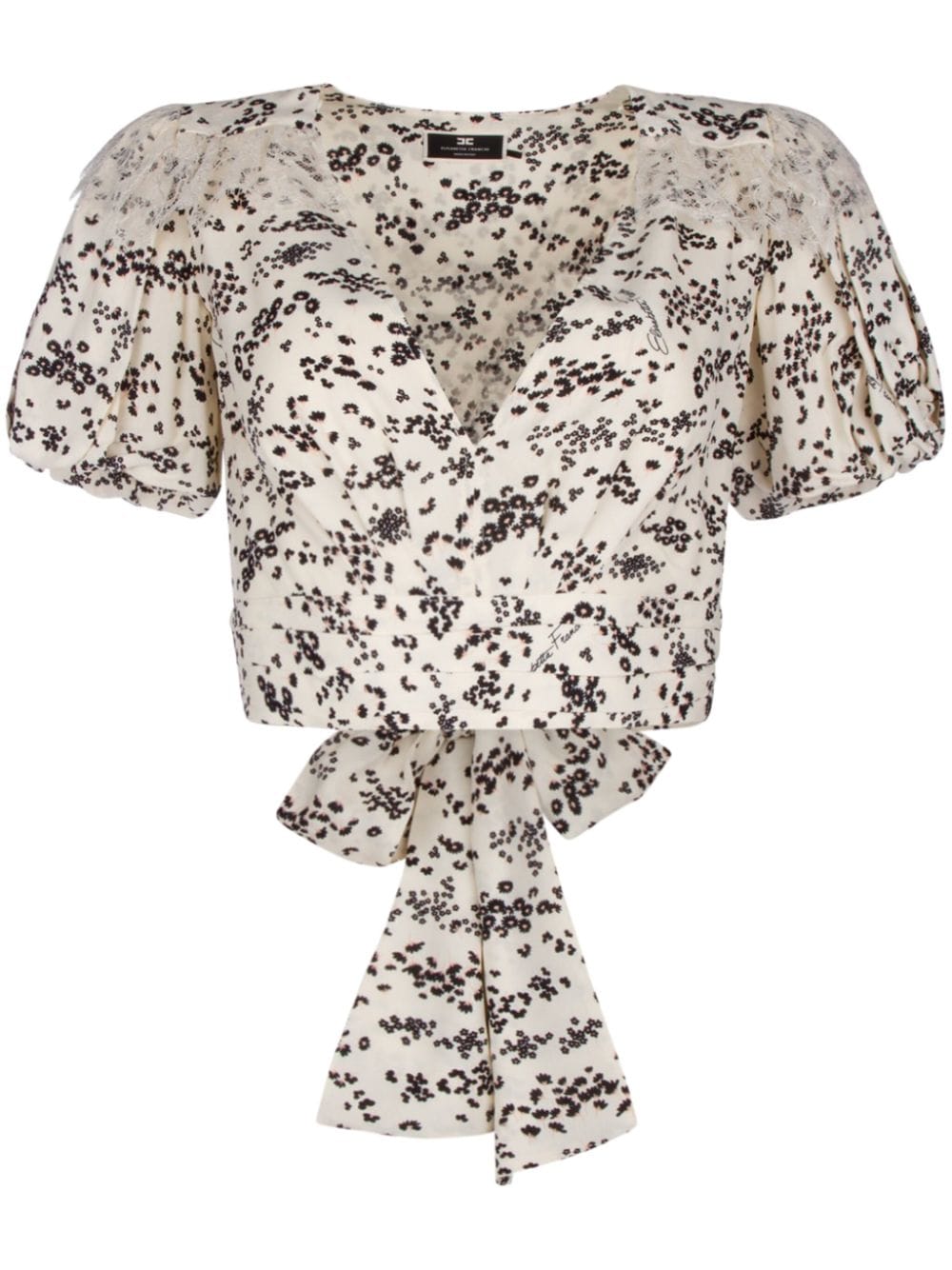 Elisabetta Franchi Flora-printed top - Neutrals von Elisabetta Franchi