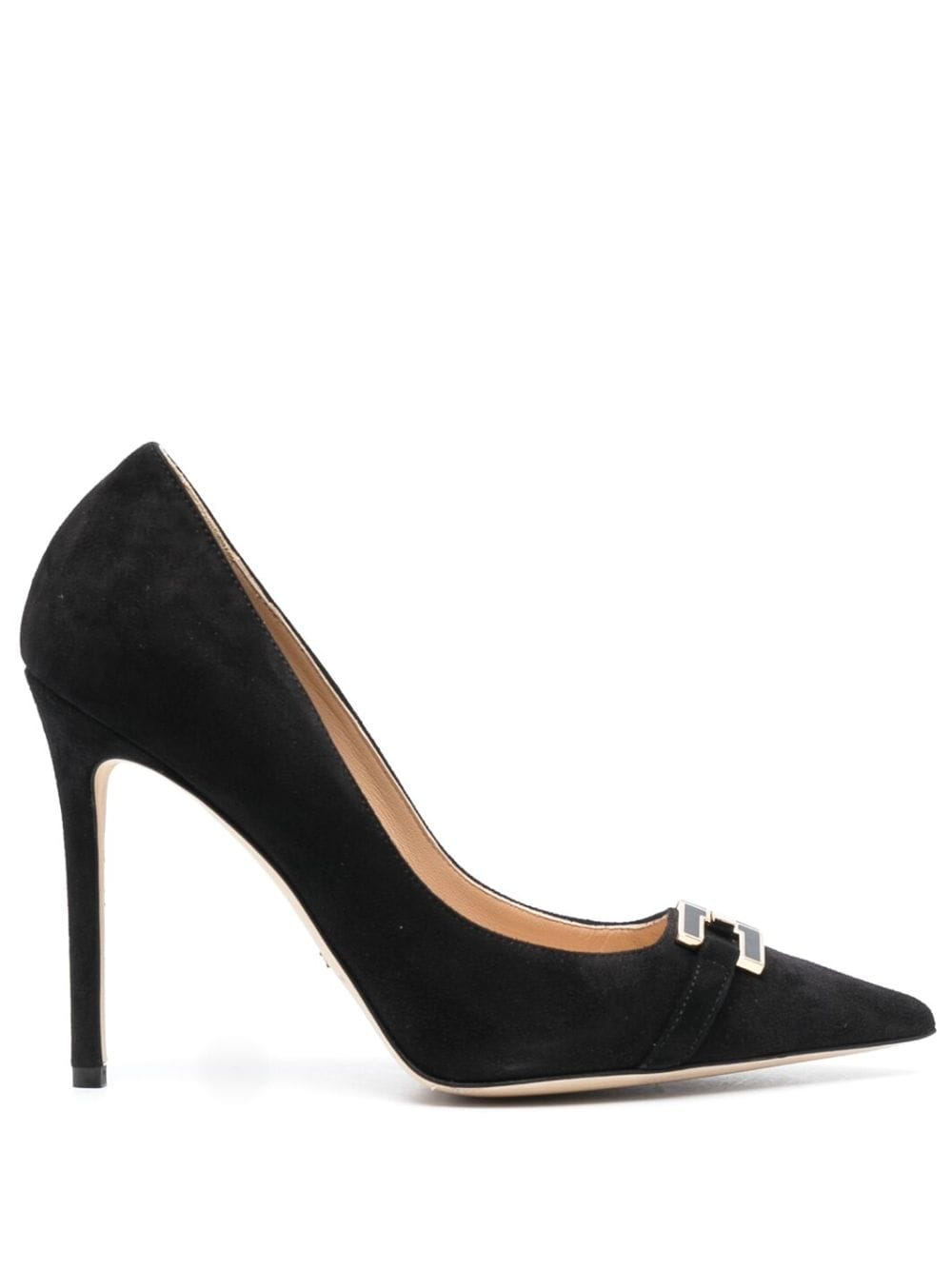 Elisabetta Franchi Franchi 100mm suede pumps - Black von Elisabetta Franchi