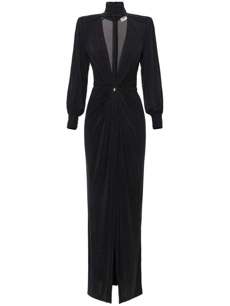 Elisabetta Franchi Red Carpet jersey knot dress - Black von Elisabetta Franchi