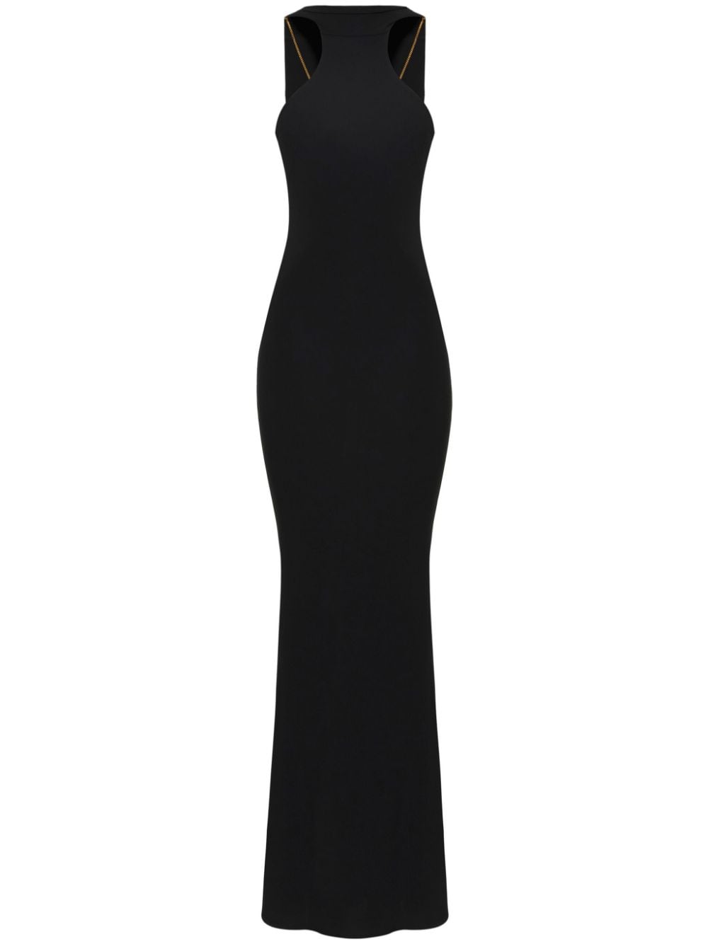 Elisabetta Franchi Red Carpet necklace-detail jersey dress - Black von Elisabetta Franchi