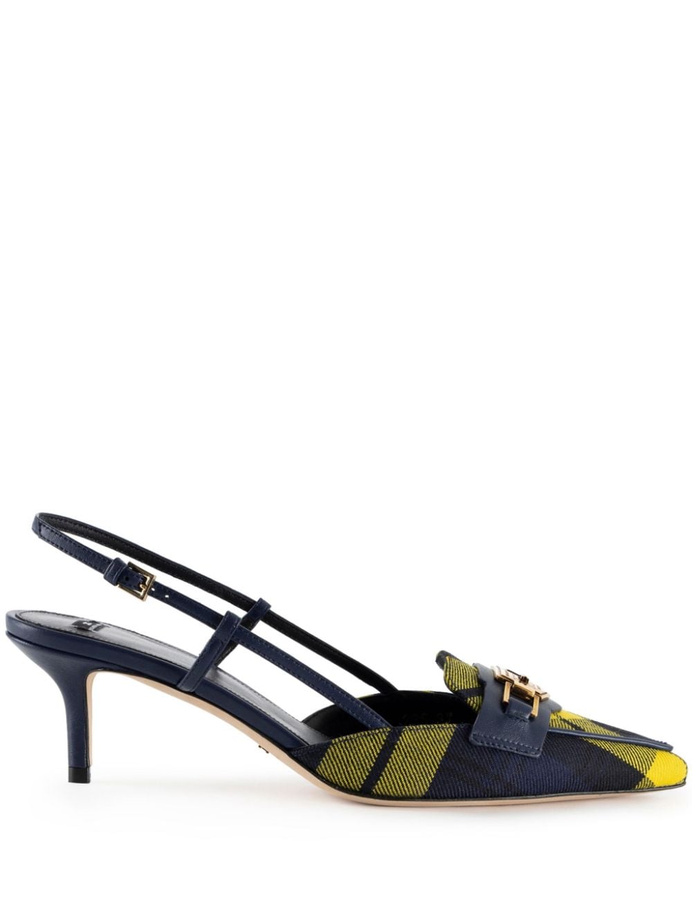 Elisabetta Franchi Tartan pumps - Blue von Elisabetta Franchi