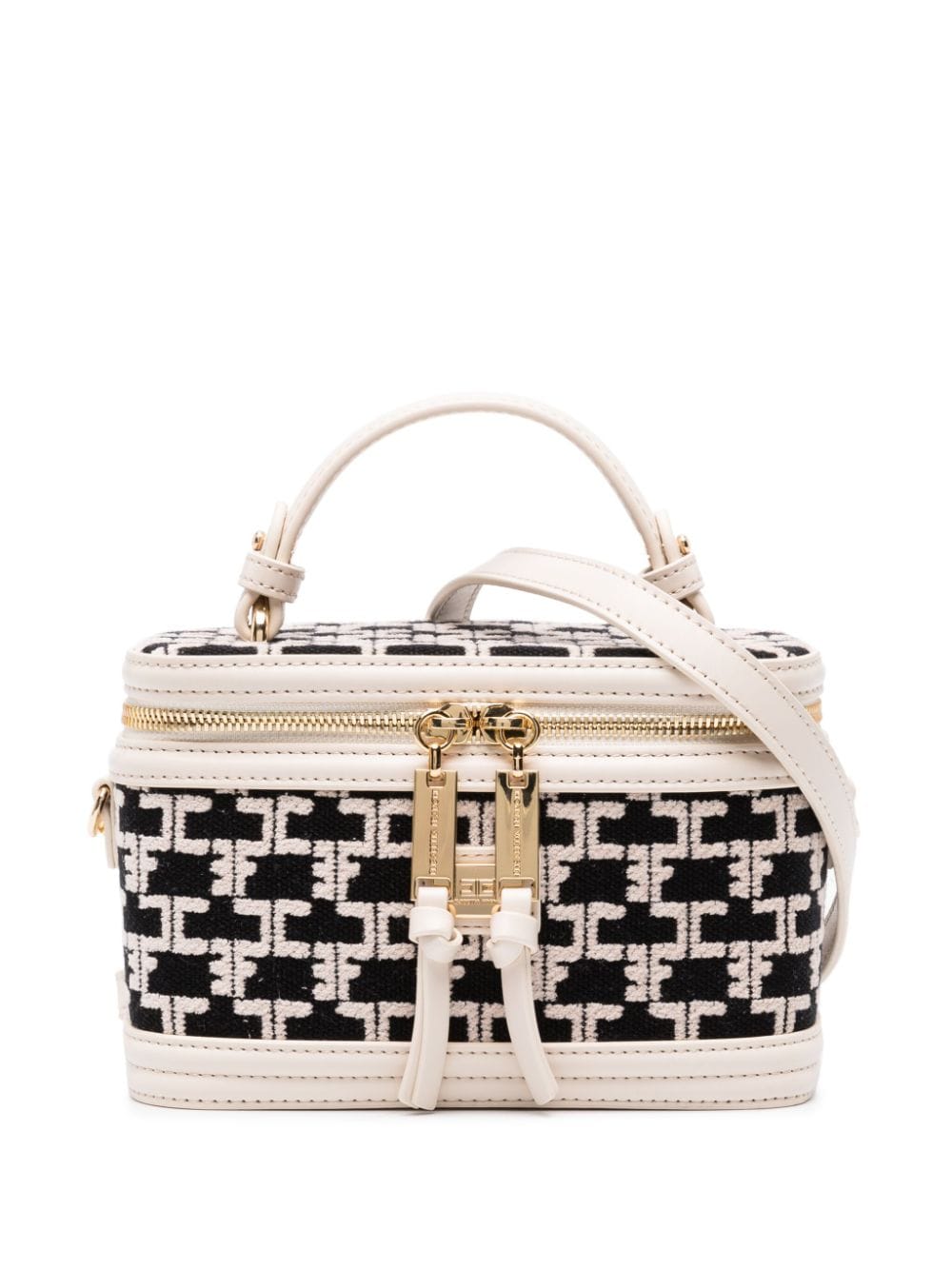 Elisabetta Franchi all-over graphic-print makeup bag - White von Elisabetta Franchi