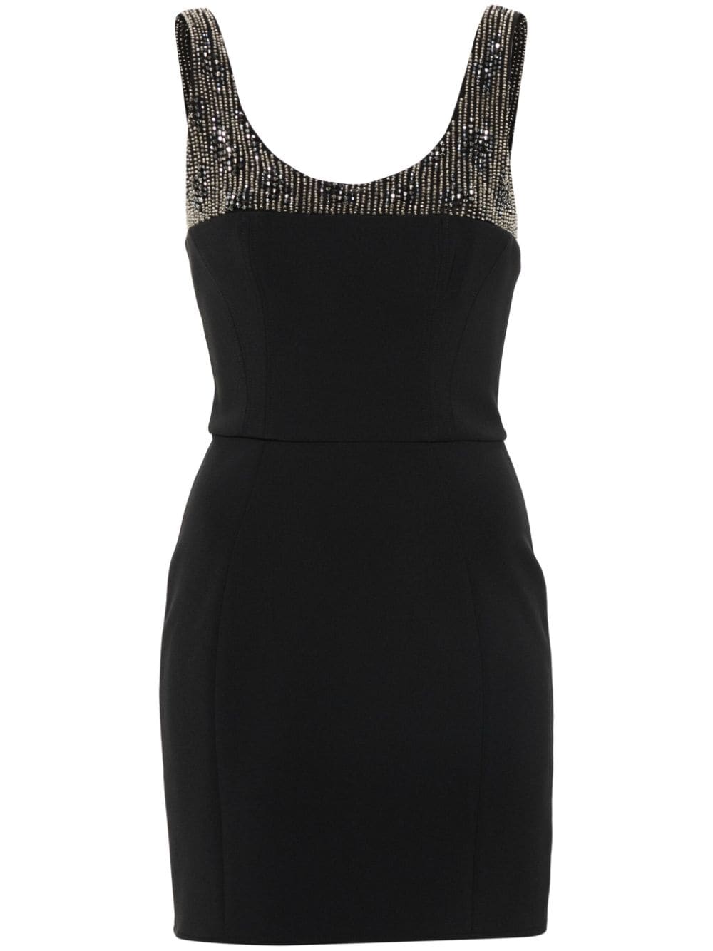 Elisabetta Franchi bead-embellished mini dress - Black von Elisabetta Franchi